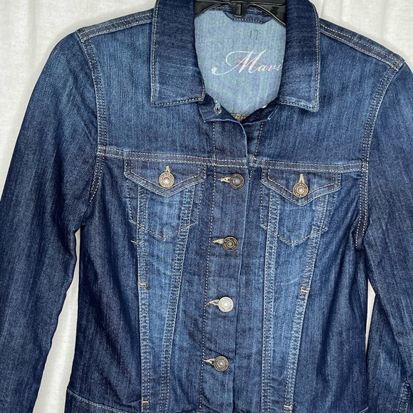 Mavi Blue Denim Jean Jacket Size‎ Small Button Front Casual Everyday - Picture 1 of 7
